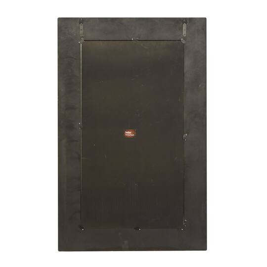 Black Wood Wall Mirror, 47" x 30"